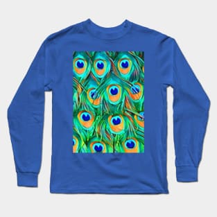 Peacock Feathers III Long Sleeve T-Shirt